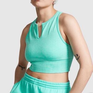 VS PINK SEAMLESS SPLIT NECK SPORTS BRA XXL NWT